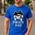 Pirate Father Pirate Dad Halloween Men's Casual T-Shirt Royal Blue