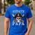 Pirate Papa Skull Family Matching Costume Dad Grandpa Men Men's Casual T-Shirt Royal Blue