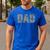 Pit Crew Dad Racing Car Family Matching Birthday Party Men's Casual T-Shirt Royal Blue