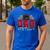Pit Crew Race Car Racing Dad Family Birthday Party Men's Casual T-Shirt Royal Blue