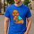 Poodle I Love Dad Tattoo Apparel Dog Dad Dads For Men Women Men's Casual T-Shirt Royal Blue