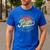 Pops Like a Grandpa Only Cooler Vintage Retro Pops Dad Men's Casual T-Shirt Royal Blue