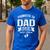 Promoted To Dad Again Est 2026 Pregnancy Announcement Men's Casual T-Shirt Royal Blue