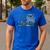 Promoted To Daddy Est 2026 Camo USA Flag New Dad 2026 Men's Casual T-Shirt Royal Blue