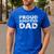 Proud Adoptive Dad Adoption Proud Father Men's Casual T-Shirt Royal Blue