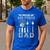Proud Air Force Dad US Air Force Graduation Dad Men's Casual T-Shirt Royal Blue
