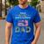 Proud Army Dad-Army Infantry Dad Camouflage Graphics Army Men's Casual T-Shirt Royal Blue
