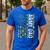 Proud Army Dad United States USA Flag For Father's Day Men's Casual T-Shirt Royal Blue