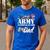 Proud Army National Guard Dad Fathers Day Shirt Men Men's Casual T-Shirt Royal Blue