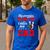 Proud Bowling Dad Of A Bowler Dad Bowling Father Men's Casual T-Shirt Royal Blue