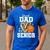 Proud Dad Of A 2026 Senior Basketball Graduation Leopard Men's Casual T-Shirt Royal Blue