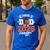 Proud Dad Of A 2026 Senior Basketball Graduation Men's Casual T-Shirt Royal Blue