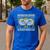 Proud Dad Of a Airborne Division Paratrooper Men's Casual T-Shirt Royal Blue