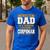 Proud Dad Of Awesome Corpsman Father's Day Men's Casual T-Shirt Royal Blue