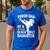 Proud Dad Of A Belt Daughter Men's Casual T-Shirt Royal Blue