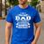 I Am A Proud Dad Of A Freaking Amazing Daughter For Father Men's Casual T-Shirt Royal Blue
