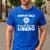 Proud Dad Of A Freaking Awesome Libero Volleyball Father Men's Casual T-Shirt Royal Blue