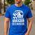 Proud Dad Of A Soccer Ball Senior Class Of 2026 Graduation Men's Casual T-Shirt Royal Blue Proud Dad Of A Soccer Ball Senior Class Of 2026 Graduation Men's Casual T-Shirt Royal Blue