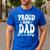 Proud New Dad It's A Boy Father To Be Soon To Be Dad Men's Casual T-Shirt Royal Blue Proud New Dad It's A Boy Father To Be Soon To Be Dad Men's Casual T-Shirt Royal Blue
