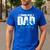 Proud New Dad It's A Boy Men's Casual T-Shirt Royal Blue