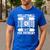 Proud Volleyball Dad Father's Day Men's Casual T-Shirt Royal Blue