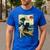 Pug Japanese Kanagawa Wave Surfing Japan Mom Dad Kids Men's Casual T-Shirt Royal Blue