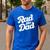 Rad Like Dad Kids Fathers Day Men's Casual T-Shirt Royal Blue