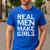 Real Men Make Girls Shirt From Daughter Dad Of Girls Men's Casual T-Shirt Royal Blue