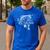 Reel Cool Papa Fishing Dad Father's Day Fisherman Fish Men's Casual T-Shirt Royal Blue