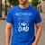 Retired Promoted To Stay At Home Dog Dad Men's Casual T-Shirt Royal Blue