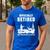 Retirement 2025 Retire Deer Hunting Retired For Dad Men's Casual T-Shirt Royal Blue