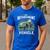 My Retirement Vehicle Riding Lawn Mower Retro Dad Men's Casual T-Shirt Royal Blue