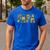 Retro Camo Hunting Papa Old Camo Dad Father’s Day Daddy Men's Casual T-Shirt Royal Blue