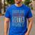 Retro Cheer Dad Straight Outta Money Men's Casual T-Shirt Royal Blue