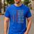 Retro Dad World's Best Farter I Mean Father Vintage Flag Usa Men's Casual T-Shirt Royal Blue