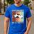 Retro Fat Chonk Dad Tee Cat Daddy To A Fatty Men's Casual T-Shirt Royal Blue Retro Fat Chonk Dad Tee Cat Daddy To A Fatty Men's Casual T-Shirt Royal Blue