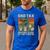Retro Father's Day Dad Tax Making Sure It's Not Poison T Rex Men's Casual T-Shirt Royal Blue