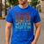 Retro Fathers Day Not Easy Being My Wifes Stud Muffin Dad Men's Casual T-Shirt Royal Blue