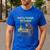 Retro Hold The Flashlight Still Dumbass Car Fixing Dad Son Men's Casual T-Shirt Royal Blue