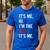Retro It's Me Hi I'm The Dad It's Me For Dad Men's Casual T-Shirt Royal Blue Retro It's Me Hi I'm The Dad It's Me For Dad Men's Casual T-Shirt Royal Blue