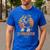 Retro Miniature Schnauzer Dad Vintage Dog Lovers Men's Casual T-Shirt Royal Blue