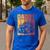 Retro Monster Truck Daddy Matching Family Birthday Party Men's Casual T-Shirt Royal Blue Retro Monster Truck Daddy Matching Family Birthday Party Men's Casual T-Shirt Royal Blue