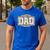 Retro Old Camo Dad Camouflage Hunting Season Father's Day Men's Casual T-Shirt Royal Blue