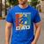 Retro Snowboard Dad Snowboarding Father Snowboarder Dad Men's Casual T-Shirt Royal Blue