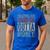 Retro Volleyball Dad Straight Outta Money Men's Casual T-Shirt Royal Blue