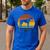 Rhodesian Ridgeback Vintage Retro Dog Mom Dad Men's Casual T-Shirt Royal Blue