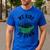 We Ride At Dawn Lawn Mower Zero-Turn Dad Mowing Men's Casual T-Shirt Royal Blue