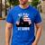 We Ride At Dawn Lawnmower Lawn Mowing Dad Vintage Men Men's Casual T-Shirt Royal Blue