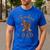 Rodeo Dad Western Cowboy Birthday Boy Family Matching Party Men's Casual T-Shirt Royal Blue