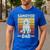 Samoyed Dad Men's Casual T-Shirt Royal Blue